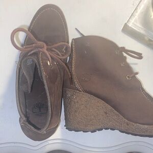 Timberland Women's Dark Brown Wedge Shoes